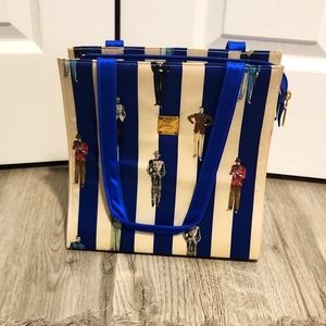 MCM silk/satin bag. Looks to be collection piece. Unauthenticated.